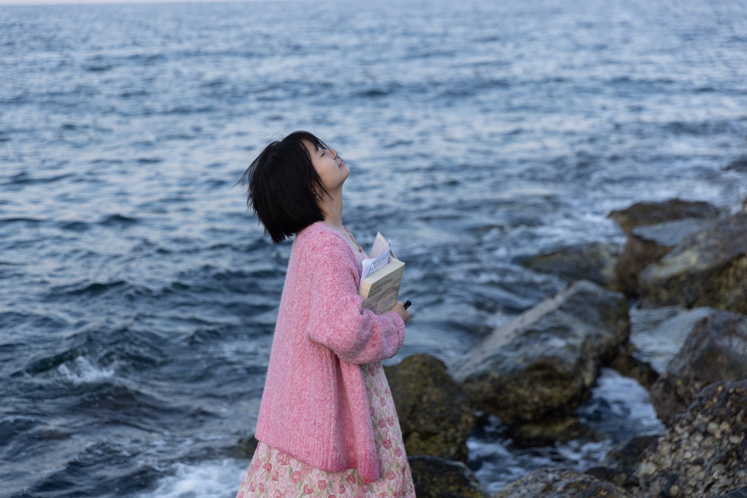 浪线前的侧影